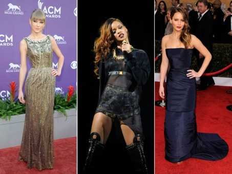 Jennifer Lawrence; Rihanna and Taylor Swift Prom Dress